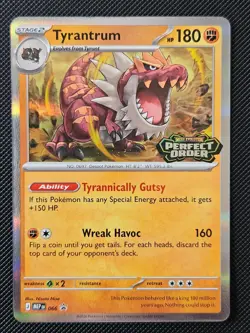 TYRANTRUM 066 MEGA EVOLUTION PROMO POKEMON NM/M 2025 PRERELEASE DECK EXCLUSIVE - Image 1