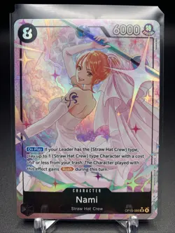 One Piece (OP15-086) Nami Alt Art Foil – Wedding Dress Nami - Image 1