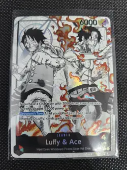 ST30-001 Luffy & Ace leader Alt Art (Parallel) One Piece & Leader card - Image 2