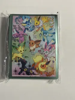 Eevee Card Sleeves From Pokemon Prismatic Evolutions SPC 65 Sleeves Total - Image 1