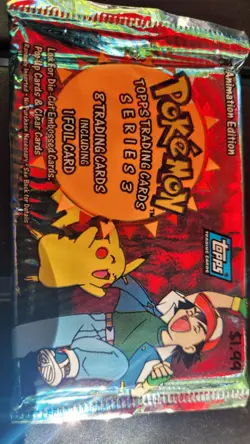 Topps Pokemon Topps Series 3 Animation Edition Sealed Pack 8 Cards English - Image 1