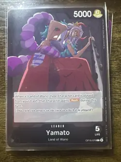 Yamato OP16-079 Leader, The Time of Battle, ONE PIECE Card Game, Foil, NM, Eng. - Image 1