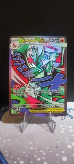 Mega Charizard X EX Mega Attack Custom Card Fan Art DIY Full Art SIR - Image 1
