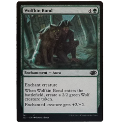 x1 Wolfkin Bond J22 MTG M/NM Common Green Enchantment Aura Jumpstart 2022 TCG - Image 1