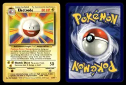 Electrode 21/102 Rare Base Set Unlimited Pokemon Card - 2 - Image 1