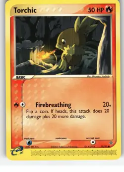 Torchic 77/97 Common Dragon Pokemon Moderately Played - Image 1