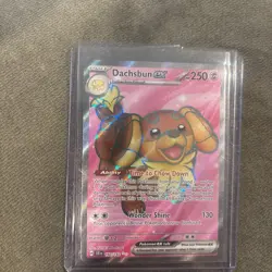 Holo Dachsbun ex - 160/142 Ultra Rare Stellar Crown Pokemon TCG Full Art - Image 1