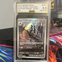 Pokemon TCG Team Rocket's Dugtrio 239 Secret Rare Holo AGS 9.5 - Image 1
