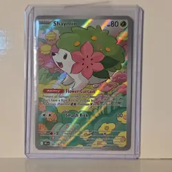 Pokemon Shaymin 80 HP Illustration Rare Full Art Holo 185/182 Sv10 Destined Riv… - Image 1