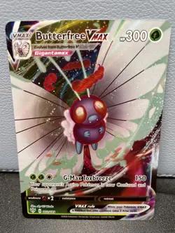 Pokemon SWSH Darkness Ablaze Butterfree VMAX Holo Ultra Rare 002/189 Pack Fresh - Image 1