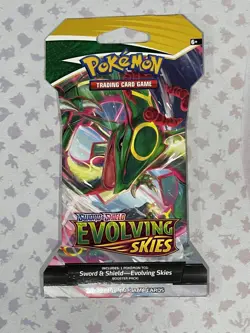 Pokemon Evolving Skies Sleeved Booster Pack Art Set - 4x Booster Packs!!! - Image 2