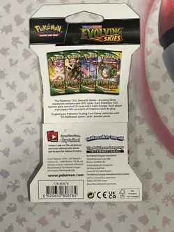 Pokemon Evolving Skies Sleeved Booster Pack Art Set - 4x Booster Packs!!! - Image 3