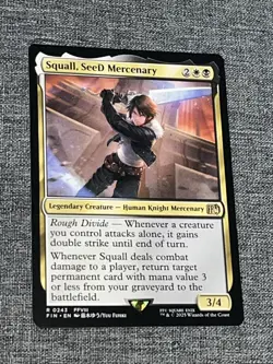 MTG - Squall, SeeD Mercenary - FIN 0243 - Final Fantasy - Rare - Magic - Image 1