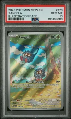Tangela 178/165 PSA 10 Pokemon SV: 151 Illustration Rare - Image 1