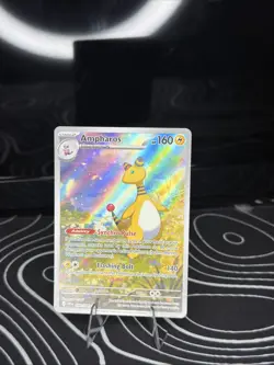 Ampharos 090/086 Illustration Rare ME04: Chaos Rising Pokemon Holo NM - Image 1