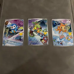 Pokemon TCG First Partners Promo Turtwig Chimchar Piplup - Image 1