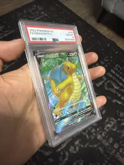 2022 POKEMON TCG POKEMON GO DRAGONITE V 076/078 FULL ART RARE PSA 10 GEM MT - Image 3
