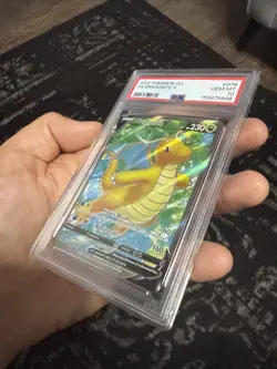 2022 POKEMON TCG POKEMON GO DRAGONITE V 076/078 FULL ART RARE PSA 10 GEM MT - Image 4