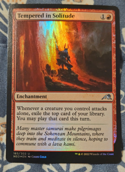 Tempered in Solitude FOIL - Kamigawa: Neon Dynasty MTG Magic - Image 1