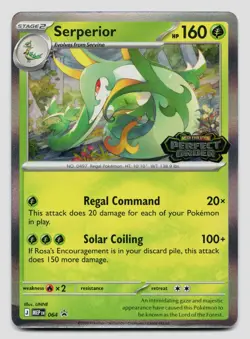 Pokemon Serperior - Promo ME: Mega Evolution Promo 064 Perfect Order Stamped NM - Image 1