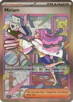 NM-Mint Miriam - 251/198 - Special Illustration Rare Pokemon Scarlet & Violet - - Image 1