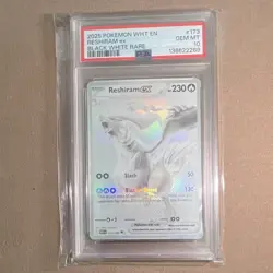 Pokemon TCG Sv: White Flare Reshiram ex 173/086 Holo B/W Rare 💎PSA 10💎 - Image 1