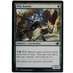 x1 Wily Bandar J22 MTG M/NM Common Green Creature Cat Monkey Jumpstart 2022 TCG - Image 1
