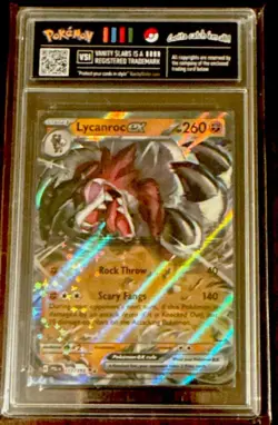 Lycanroc ex 117/193 Paldea Evolved (VSI) MINT Double Rare Pokemon Card SLABBED - Image 1
