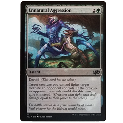 x1 Unnatural Aggression J22 MTG M/NM Common Green Instant Jumpstart 2022 TCG CCG - Image 1