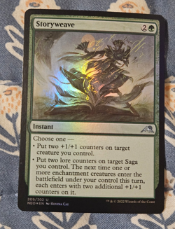 Storyweave FOIL (209/606) Kamigawa Neon Dynasty MTG Magic - Image 1