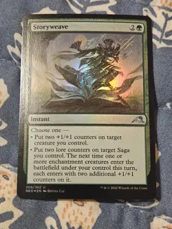 Storyweave FOIL (209/606) Kamigawa Neon Dynasty MTG Magic - Image 3