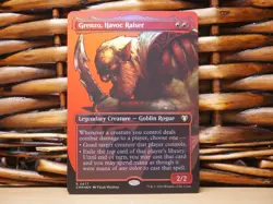 MTG Grenzo, Havoc Raiser 0677 FOIL BORDERLESS RARE | NM Near Mint | CMM | 2023 - Image 1