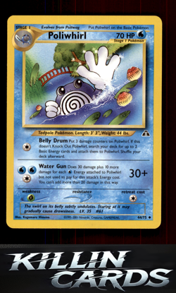 Poliwhirl 44/75 Pokemon Uncommon Neo Discovery Card LP - Image 1
