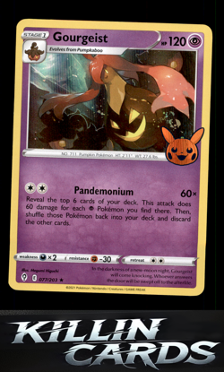 Gourgeist 077/203 Pokemon Promo Trick or Trade BOOster Bundle Card NM - Image 1