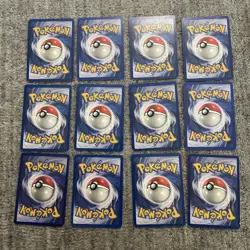 Vintage Pokemon Cards Base Set Lot 12 Cards MP/HP - Image 2