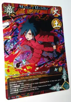 Carte Naruto CCG Collectible Card Game 164 Foil neuf Prism Madara Uchiha - Image 1