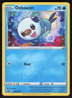 Oshawott SWSH222 Pokemon TCG SWSH: Sword & Shield Promo Cards NM - Image 1