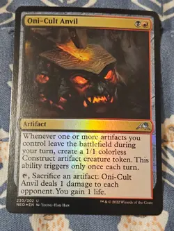 Oni-Cult Anvil FOIL (230) Kamigawa: Neon Dynasty NEO MTG Magic - Image 1