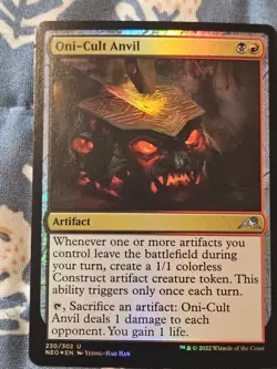 Oni-Cult Anvil FOIL (230) Kamigawa: Neon Dynasty NEO MTG Magic - Image 4