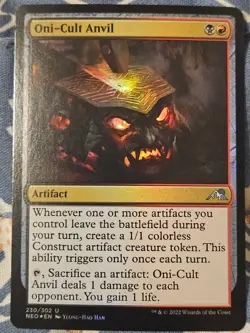 Oni-Cult Anvil FOIL (230) Kamigawa: Neon Dynasty NEO MTG Magic - Image 5