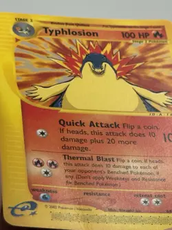 Typhlosion 64/165 Non-Holo Rare Card Expedition Base Set LP-MP Crease 1816 - Image 3