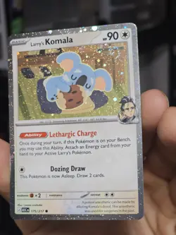 Pokemon TCG Larry's Komala 175/217 Cosmos Holo Excluisive W/Double Swirl NM - Image 3
