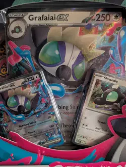 Grafaiai ex Box Sealed Pokemon TCG 4 Booster Packs Temporal Forces Paradox Rift - Image 3