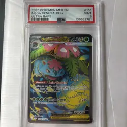 2025 POKEMON MEG EN-MEGA EVOLUTION ULTRA RARE #155 MEGA VENUSAUR EX - PSA 9 Mint - Image 1