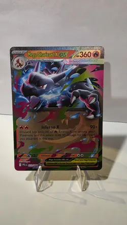 Mega Charizard X ex 013/094 Me02 Double Rare Holo 360 HP - Image 1