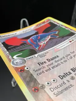 2005 Pokemon Salamence 14/113 Reverse Holo EX Delta Species - Image 3