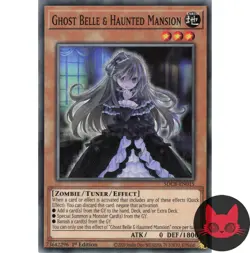 Yugioh Ghost Belle & Haunted Mansion SDCB-EN015 Common 1st Edition NM - Image 1