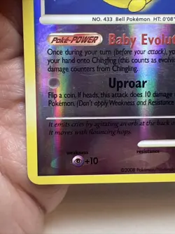 MP Chingling 58/100 Reverse Holo Majestic Dawn AUTHENTIC Pokemon Card - Image 4
