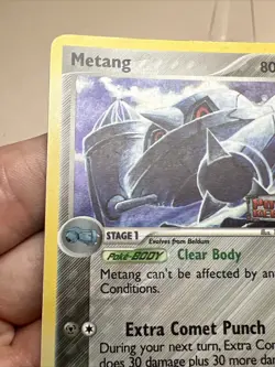 DAMAGED Metang 35/108 Reverse Holo Power Keepers AUTHENTIC Pokemon Card - Image 4
