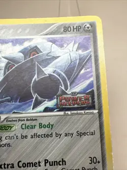 DAMAGED Metang 35/108 Reverse Holo Power Keepers AUTHENTIC Pokemon Card - Image 5